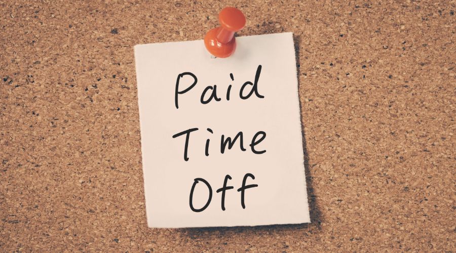 Paid time Off Sticky Note