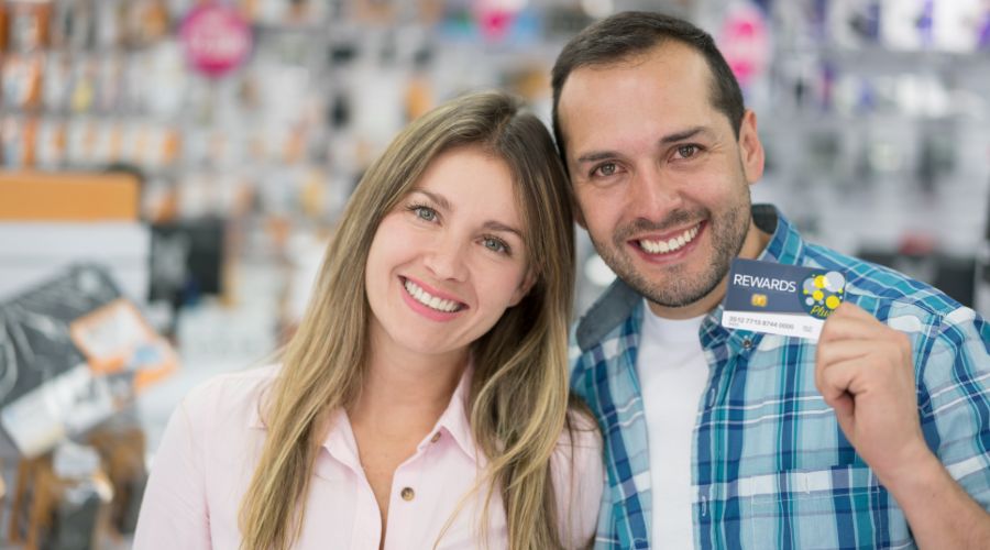 couple enjoying their rewards from a company’s customer loyalty program